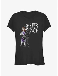 Buy ⌛ Disney The Nightmare Before 🎁 Christmas Her Jack 👧 Girls T-Shirt 👍