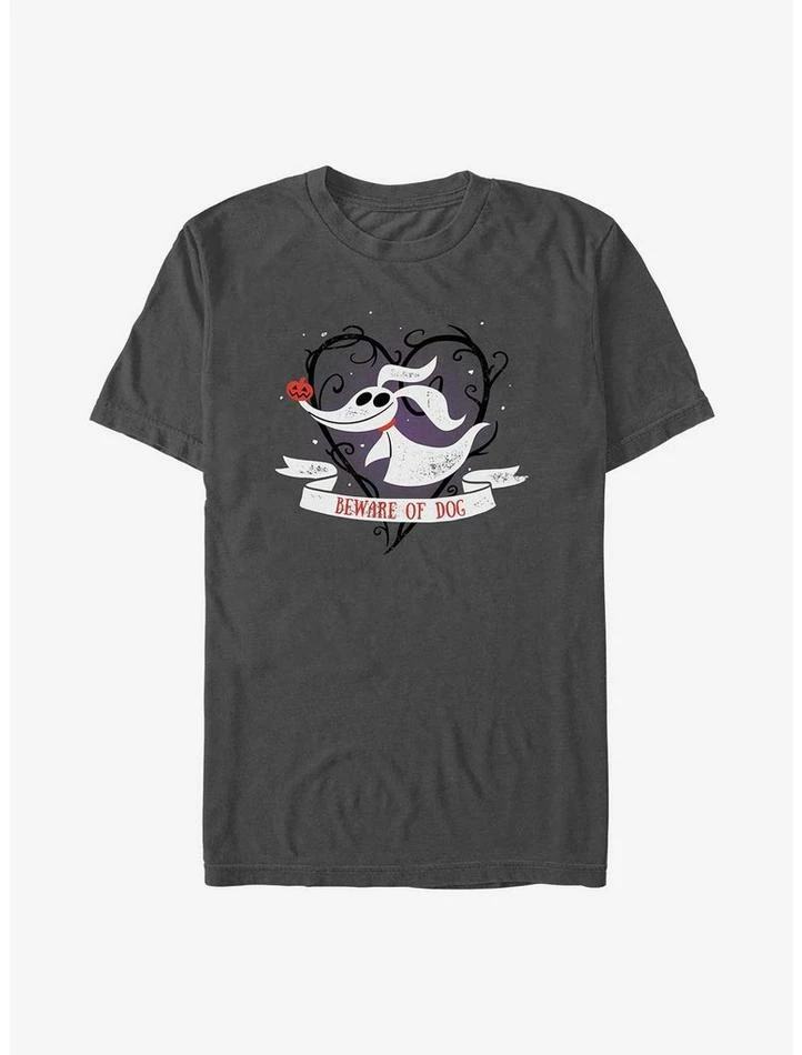 Deals ๐ Disney The Nightmare Before ๐ Christmas Beware of ๐ถ Dog Zero T-Shirt ๐
