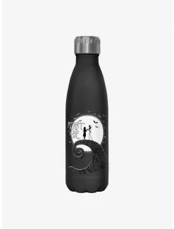 Promo 👏 Disney The Nightmare Before 🎄 Christmas Jack and Sally Meant To Be Water Bottle 👍